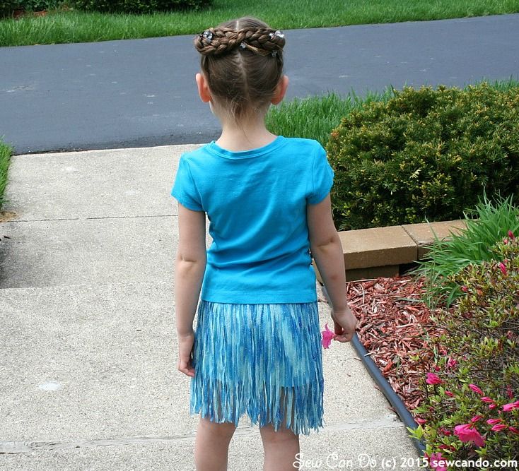 Sew Can Do Fanciful Fringe Skirt Made Easy Using My Own Fringemaker